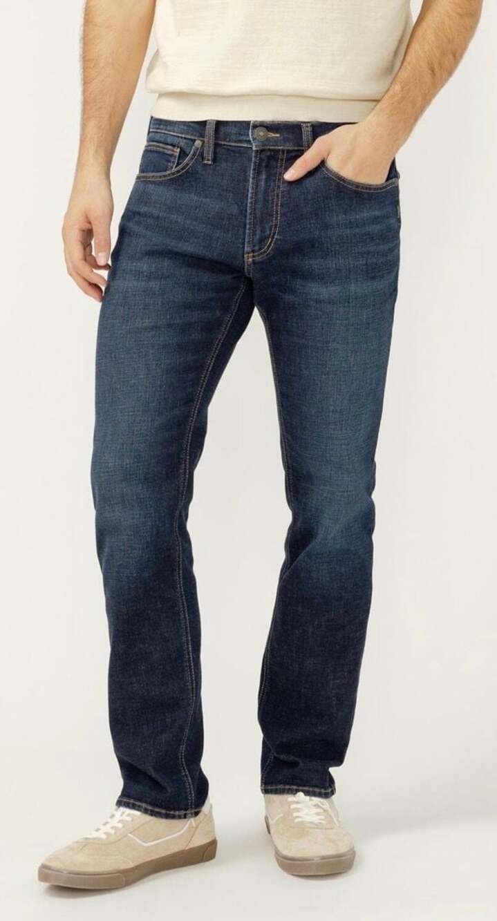 Silver Jeans Co. Allan Slim Straight Leg Jeans Men’s 29x32 Dark Wash Western